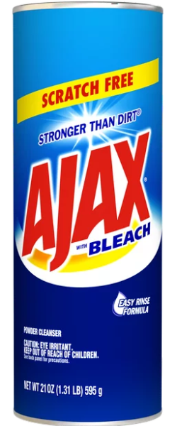 AJAX  Powder Cleanser with 'Bleach'  Pulverreiniger, Scratch Free 595 gr